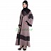 Dual colored burka with lace overlay